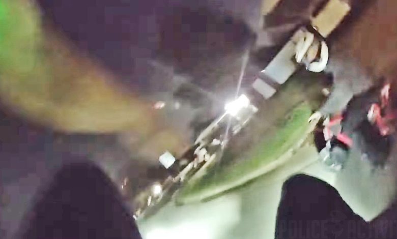 Cop Hitches Wild Hood Ride To Tackle Teen On Minibike