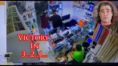 Clerk Waits His Turn To Wreck Armed Robbers