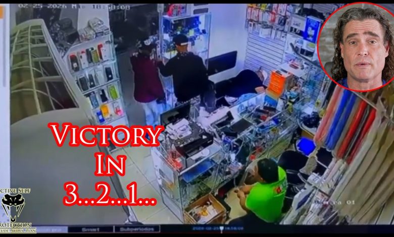 Clerk Waits His Turn To Wreck Armed Robbers