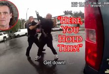 LAPD Officer Practically Hands His Shotgun To Perp LAPD Officer Practically Hands His Shotgun To Perp