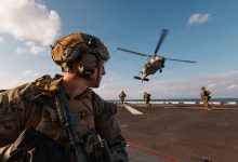 USS Tripoli, embarked 31st Marine Expeditionary Unit arrive in Middle East