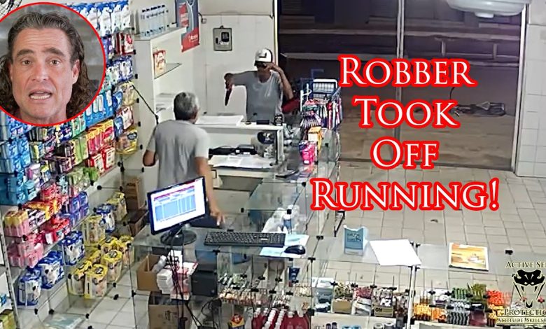 Clerk Sends Armed Robber Scrambling