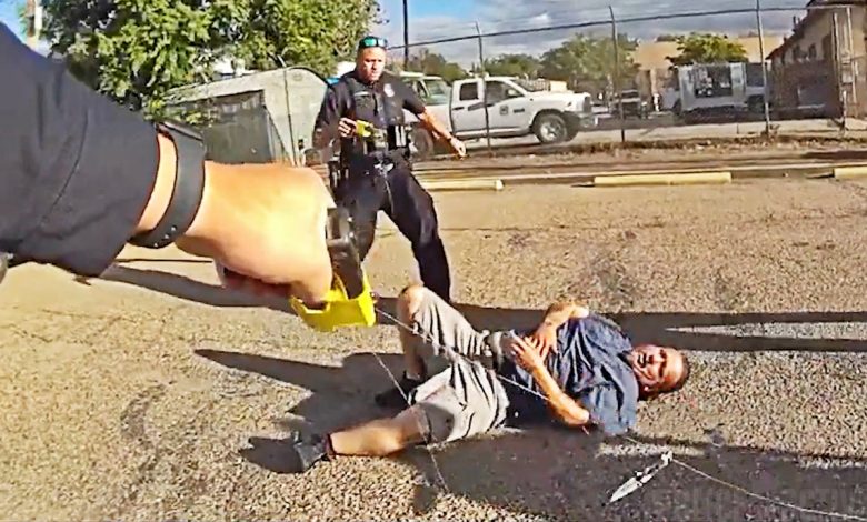 Robbery Suspect Crashes Car Then Pulls Knife On Officers