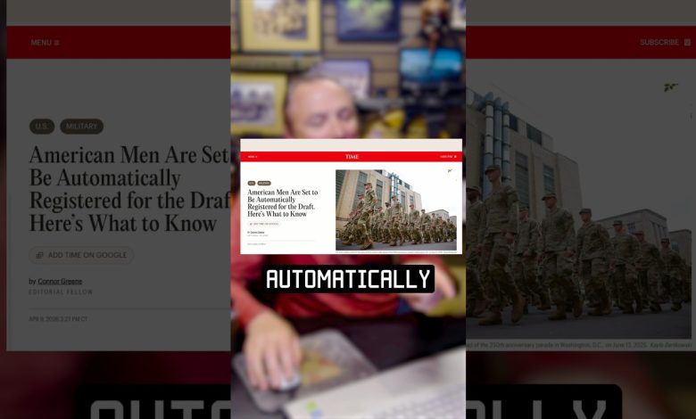 American Men Are Set to Be Automatically Registered for the Draft? #draft #times #military #news