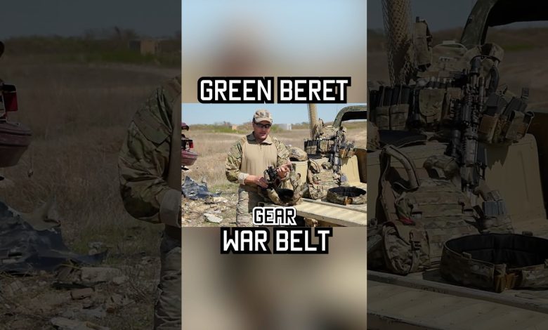 How Green Berets set up their War Belt #greenberet #specialforces #military #gear #shorts