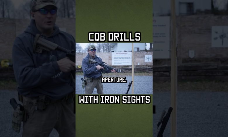 CQB Drills with Iron Sights #specialforces #training