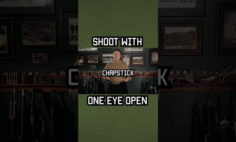 How To Make Yourself Shoot With One-Eye Open #tip #specialforces #military #training