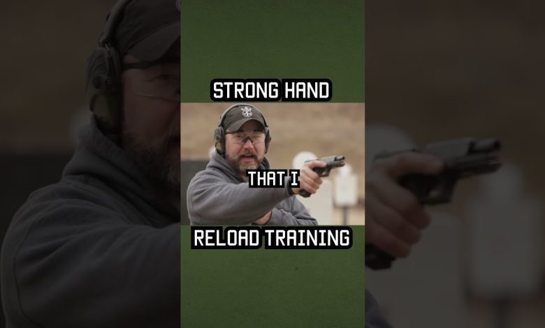 Strong Hand Reload Training Tip #shorts #pistol #specialforces #military