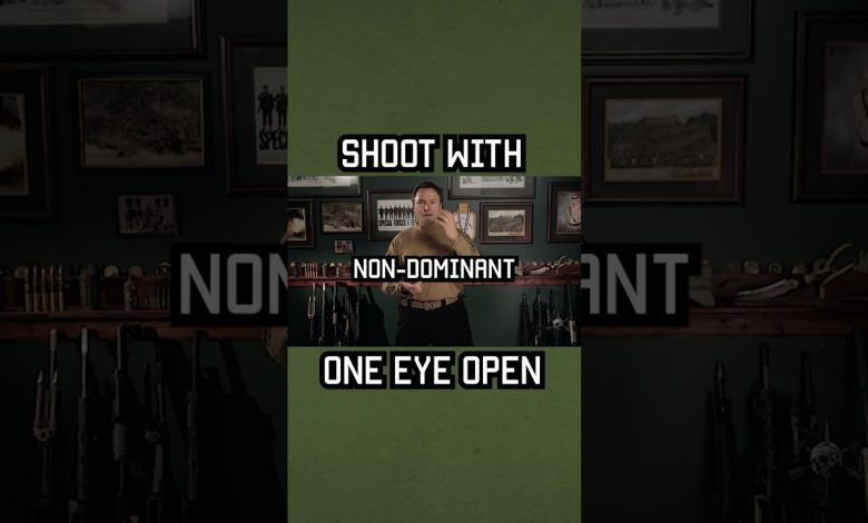 How To Shoot With ONE-EYE OPEN #specialforces #military #tip