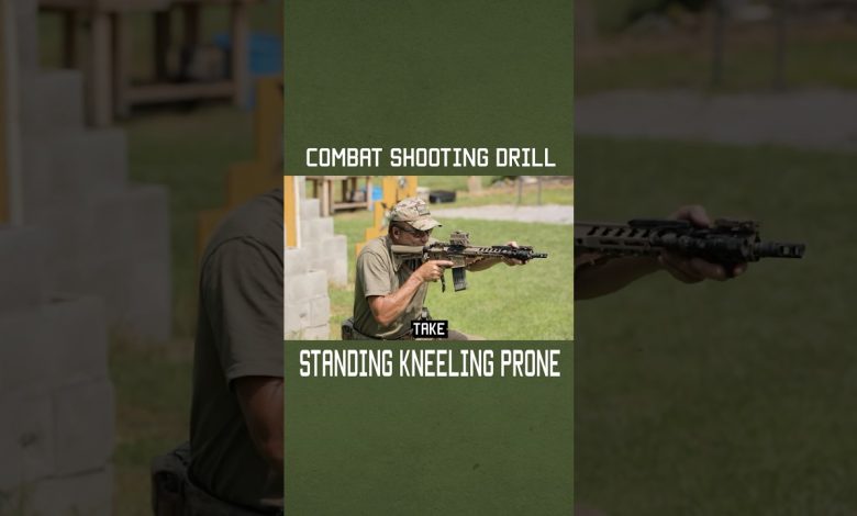 Combat Shooting Drill: Standing Kneeling Prone #specialforces #military #army #training