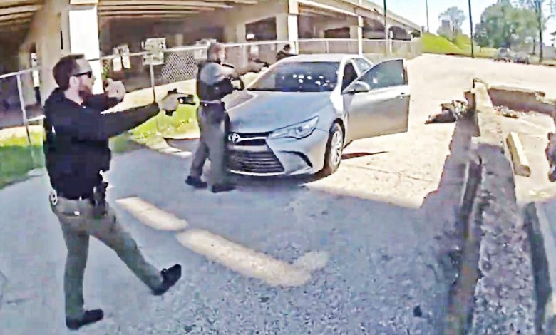 Officers Surround Armed Homicide Suspect Then Gunfire Breaks Out