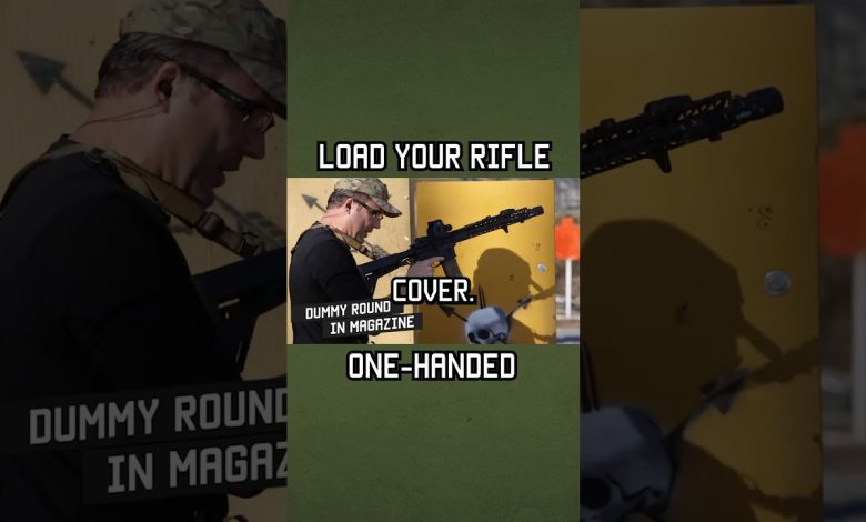 How to load your rifle with only one hand! #training #shorts #military #specialforces