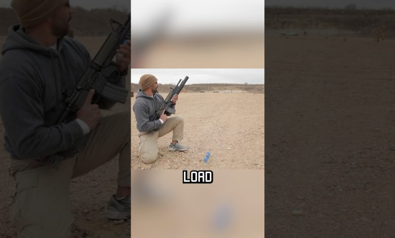 How to use an M-203 Grenade Launcher #shorts #military #m203