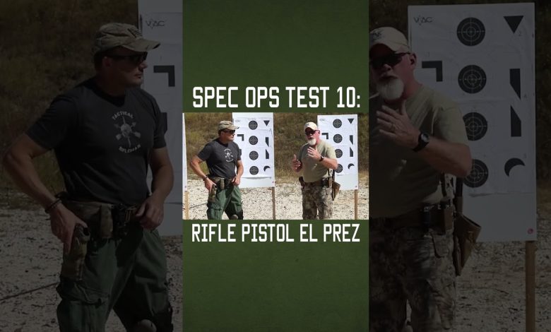 Spec Ops Test 10: Rifle Pistol El Prez #shorts #training #military #drill