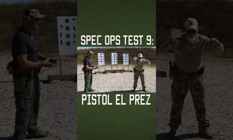 Spec Ops Test 9: Pistol El Prez #shorts #military #pistol