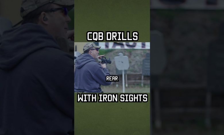 Special Forces CQB Drills using Iron Sights #shorts #cqb #military