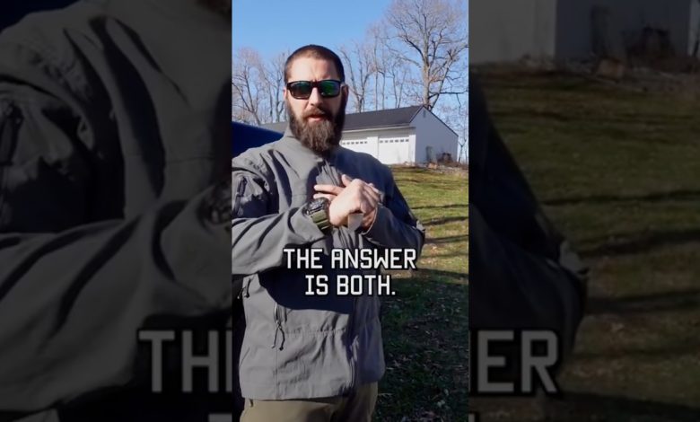 KNIFE FIGHTING? Forward vs. Reverse Grip #knife #selfdefense #shorts #tacticalrifleman #knives