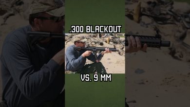 .300 Blackout vs. 9 mm #shorts #military