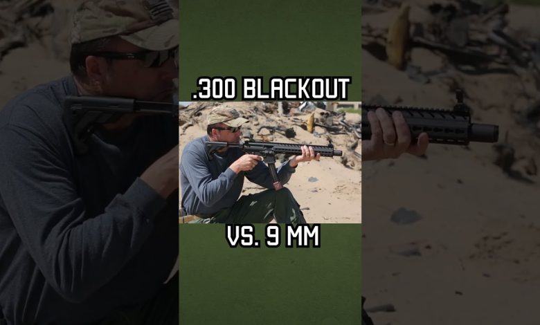 .300 Blackout vs. 9 mm #shorts #military