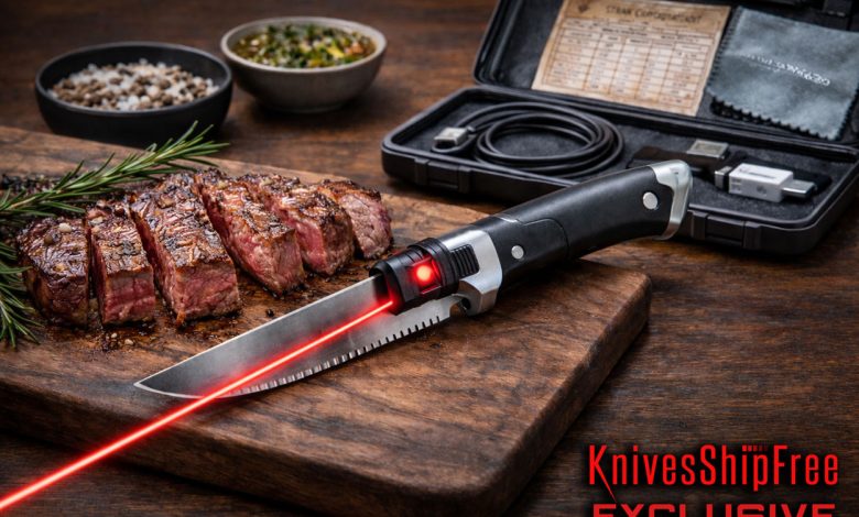 Tricked Out Steak Knife Brings Tacticool to the Kitchen Table