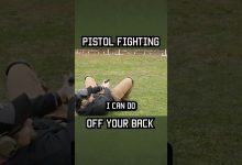 Green Beret Pistol Fighting Off Your Back #shorts #military #specialforces