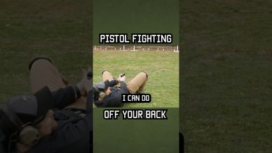 Green Beret Pistol Fighting Off Your Back #shorts #military #specialforces