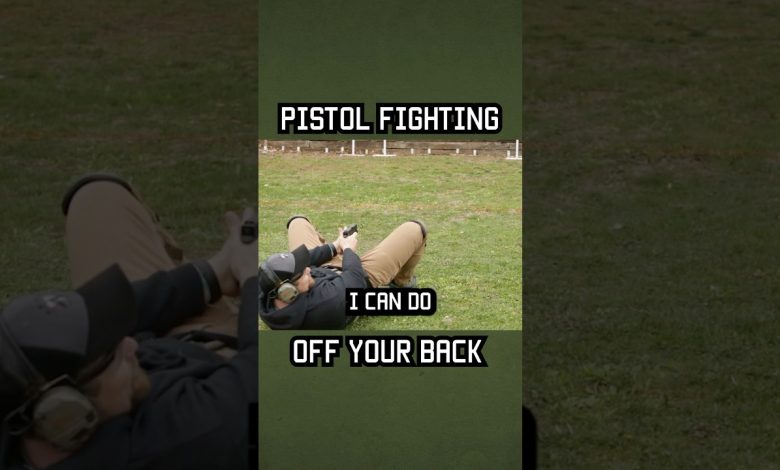 Green Beret Pistol Fighting Off Your Back #shorts #military #specialforces