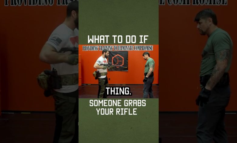 What to do if someone grabs your rifle! #shorts #selfdefense #rifle #military #lawenforcement