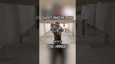 Shoot and reload ONE-HANDED #shorts #tips #military