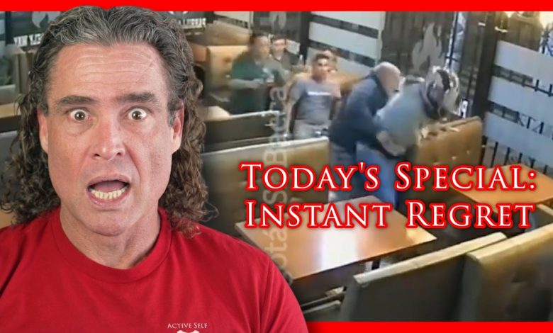 Armed Robber Vs ENTIRE Restaurant | Active Self Protection