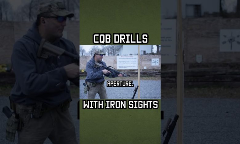 CQB Drills for Iron Sights #shorts #military #specialforces