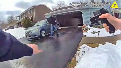 Bodycam Shows Officers Battling Armed Man With Knife And TV