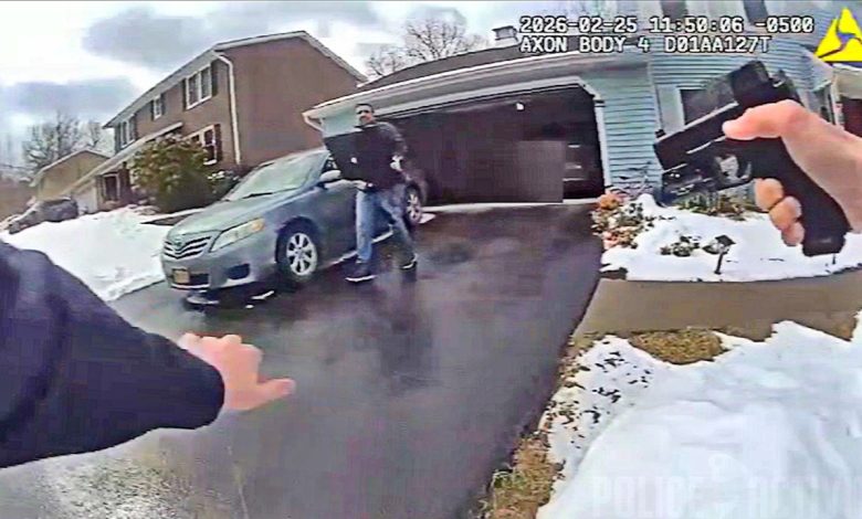 Bodycam Shows Officers Battling Armed Man With Knife And TV