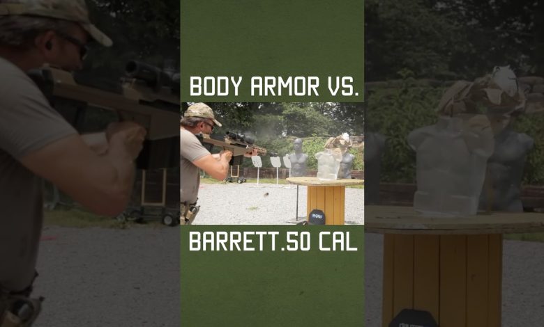 Body Armor vs. Barrett .50 Cal #shorts #military