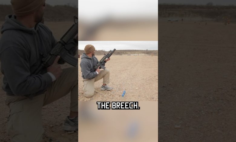 How to shoot an M203 Grenade Launcher #shorts #specialforces #military