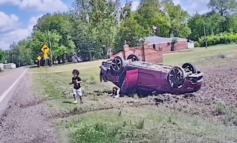 Toddler Escapes Rollover Crash After Mom’s Police Chase