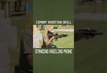 Combat Shooting Drill: Standing Kneeling Prone #shorts #specialforces #greenberet