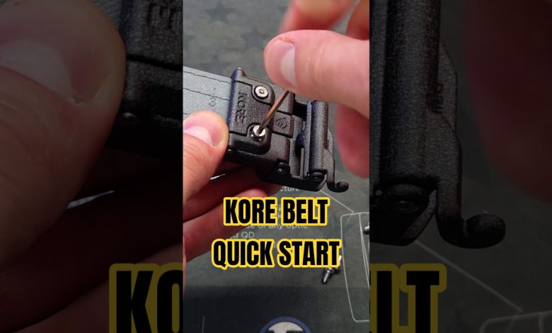 KORE Gun Belt Set Up in Under 60 Seconds