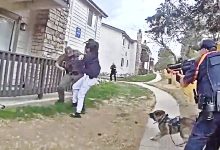 Suspect Attacks Officer With Butcher Knife