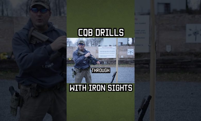 CQB Drills with Iron Sights for you to try! #shorts #military #specialforces