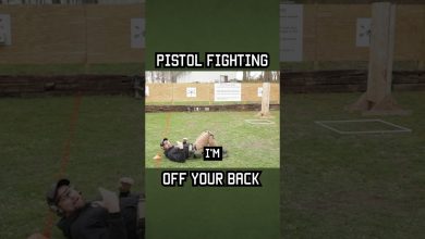 How Green Berets Pistol Fight Off Their Back #shorts #specialforces #military #army #youtubeshorts