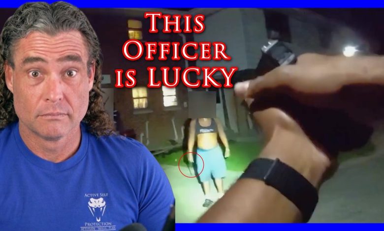 Officers Get Way Too Close To Knife-Wielding Suspect | Active Self Protection