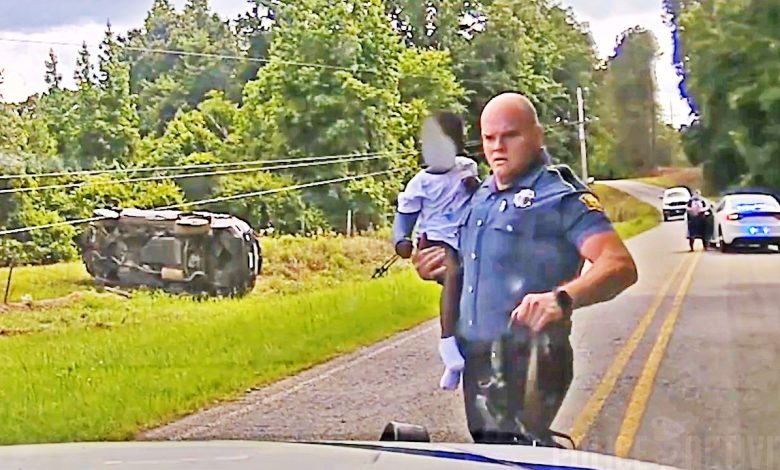 Troopers Rescue Children After High Speed Pursuit Ends in Rollover Crash