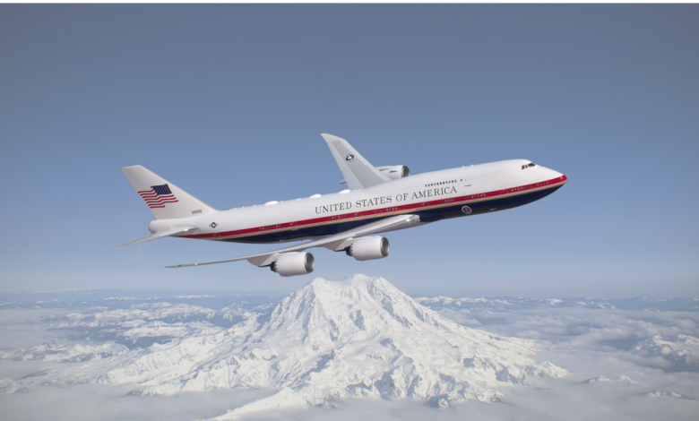 Qatari-donated Air Force One now sports red, white and blue paint job