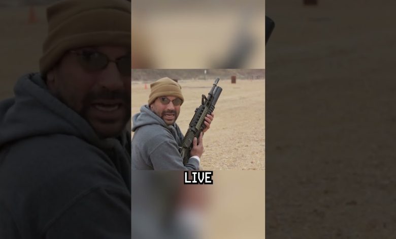 Here’s how to use a rifle-mounted grenade launcher #shorts #military #army #specialforces