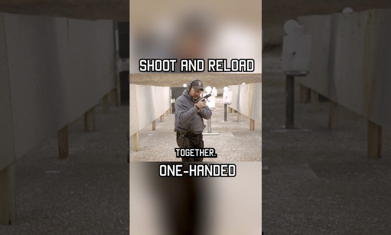 Shoot and Reload One-Handed #shorts #military #tips
