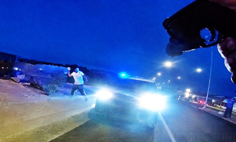 Man Throws Rocks at Cruiser Then Leads Tucson Police on Foot Chase