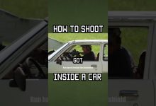 Shooting Inside A Car Safely #shorts #selfdefense #military