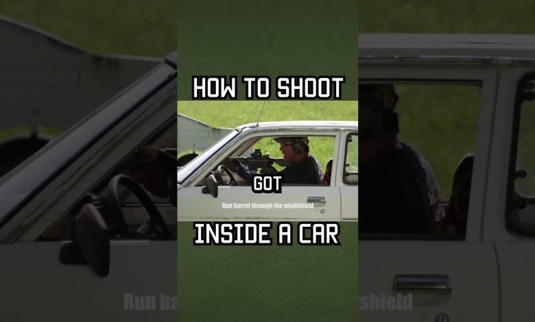 Shooting Inside A Car Safely #shorts #selfdefense #military