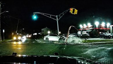 Stolen Kia Crashes into SUV During Police Chase